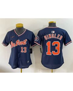 Women's Detroit Tigers #13 Dillon Dingler Navy 2026 Alternate Vapor Premier Limited Jersey