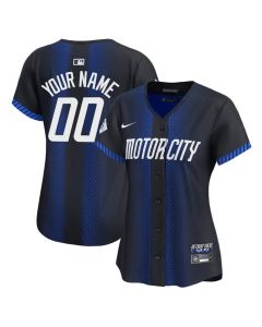 Women's Detroit Tigers Nike Black City Connect Limited Custom Jersey