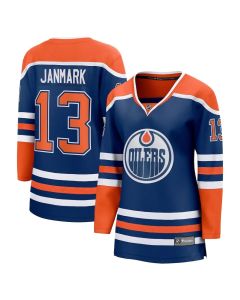 Women's Edmonton Oilers #13 Mattias Janmark Royal Home Player Jersey