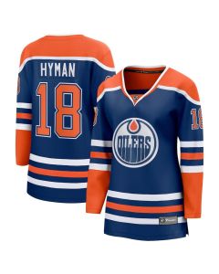 Women's Edmonton Oilers #18 Zach Hyman Royal Home Player Jersey