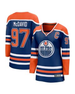 Women's Edmonton Oilers #97 Connor McDavid Royal Home Jersey