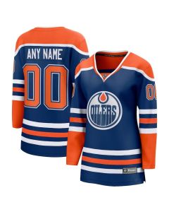 Women's Edmonton Oilers Royal Home Custom Jersey