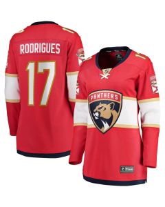 Women's Florida Panthers #17 Evan Rodrigues Red Home Player Jersey