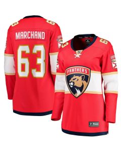 Women's Florida Panthers #63 Brad Marchand Red Home Player Jersey