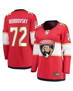 Women's Florida Panthers #72 Sergei Bobrovsky Red Home Jersey