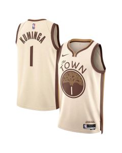 Women's Golden State Warriors #1 Jonathan Kuminga Cream 2025/26 City Edition Swingman Jersey (Cream)
