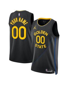 Women's Golden State Warriors Black 2024/25 Swingman Statement Edition Custom Jersey (Black)