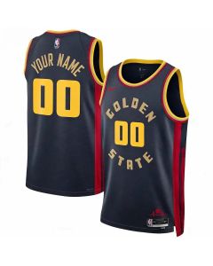 Women's Golden State Warriors Navy 2024/25 Swingman Player City Edition Custom Jersey (Navy)