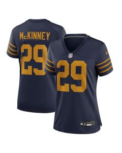 Women's Green Bay Packers #29 avier McKinney Navy The 1923 Classic Game Jersey (Green Navy)