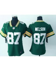 Women's Green Bay Packers #87 Jordy Nelson Green Vapor Untouchable Limited Stitched NFL Jersey
