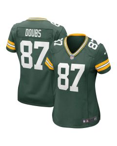 Women's Green Bay Packers #87 Romeo Doubs Green Game Player Jersey (Green)