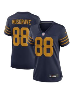 Women's Green Bay Packers #88 Luke Musgrave Navy The 1923 Classic Game Jersey