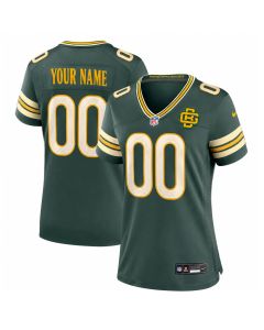 Women's Green Bay Packers Green 2026 Rivalries Collection Game Custom Jersey (Green)