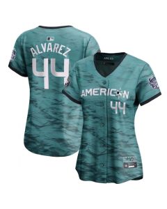Women's Houston Astros #44 Yordan Alvarez Teal 2023 All-star Stitched Baseball Jersey(Run Small)
