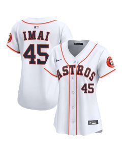 Women's Houston Astros #45 Tatsuya Imai Nike White Home Limited Jersey