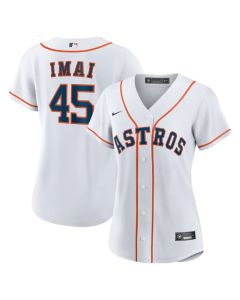 Women's Houston Astros #45 Tatsuya Imai Nike White Home Replica Jersey (White)