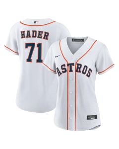 Women's Houston Astros #71 Josh Hader White Home Replica Jersey