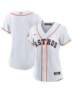 Women's Houston Astros Blank White 2022 World Series Cool Base Stitched Baseball Jersey(Run Small)