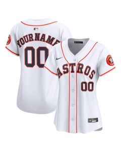 Women's Houston Astros Nike White Home Limited Custom Jersey (White)