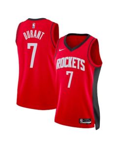 Women's Houston Rockets #7 Kevin Durant Red Statement Edition Swingman Jersey (Red)
