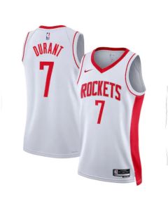 Women's Houston Rockets #7 Kevin Durant White Statement Edition Swingman Jersey (White)