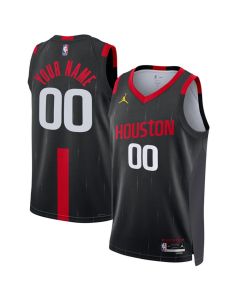 Women's Houston Rockets Black 2026/27 Statement Edition Stitched Basketball Custom Jersey