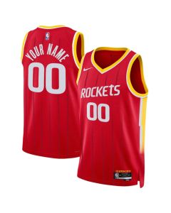 Women's Houston Rockets Red 2026/27 Icon Edition Stitched Basketball Custom Jersey