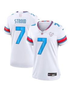 Women's Houston Texans #7 C.J. Stroud White 2026 Rivalries Collection Game Jersey