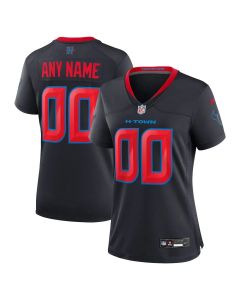Women's Houston Texans Nike Navy Secondary Alternate Game Custom Jersey (Navy)