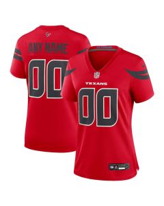 Women's Houston Texans Red Alternate Game Custom Jersey