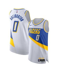 Women's Indiana Pacers #0 Tyrese Haliburton White 2025/26 Authentic City Edition Jersey (White)