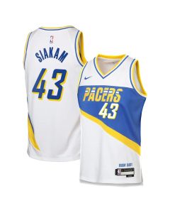 Women's Indiana Pacers #43 Pascal Siakam White 2025/26 City Edition Swingman Jersey