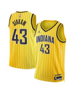 Women's Indiana Pacers #43 Pascal Siakam Yellow 2026/27 Statement Edition Stitched Basketball Jersey