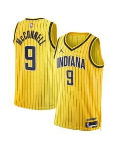 Women's Indiana Pacers #9 T.J. McConnell Yellow 2026/27 Statement Edition Stitched Basketball Jersey