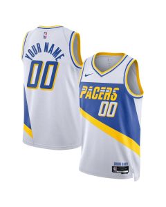 Women's Indiana Pacers White 2025/26 City Edition Swingman Custom Jersey