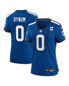 Women's Indianapolis Colts #0 Camryn Bynum Heather Royal Alternate 2 Indiana Nights Game Jersey