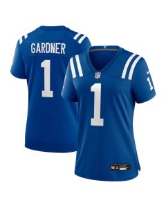 Women's Indianapolis Colts #1 Ahmad Sauce Gardner Royal Team Game Jersey (Style 3)