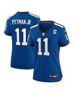 Women's Indianapolis Colts #11 Michael Pittman Jr. Heather Royal Alternate 2 Indiana Nights Game Jersey (Royal)