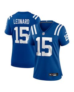 Women's Indianapolis Colts #15 Riley Leonard Royal Team Game Jersey (Royal)