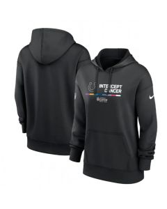 Women's Indianapolis Colts 2022 Black NFL Crucial Catch Therma Performance Pullover Hoodie(Run Small)