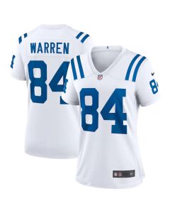 Women's Indianapolis Colts #84 Tyler Warren White Game Jersey