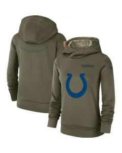 Women's Indianapolis Colts Anthracite Salute to Service Player Performance Hoodie