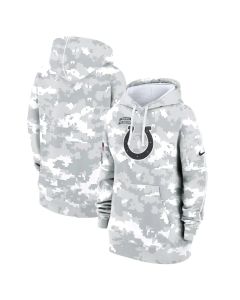 Women's Indianapolis Colts Arctic Camo 2024 Salute To Service Club Fleece Pullover Hoodie (Camo)