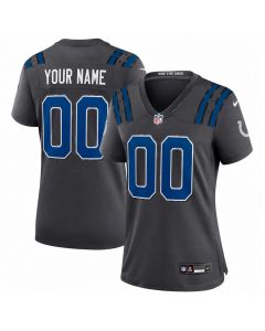 Women's Indianapolis Colts Charcoal 2026 Rivalries Collection Game Custom Jersey