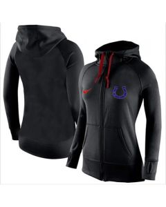Women's Indianapolis Colts Full-Zip Performance Hoodie Black
