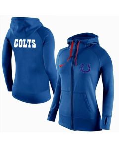 Women's Indianapolis Colts Full-Zip Performance Hoodie Blue