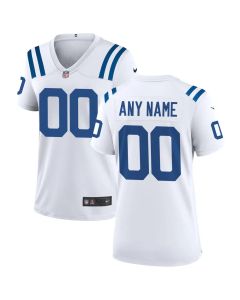 Women's Indianapolis Colts Nike White Game Custom Jersey (White)