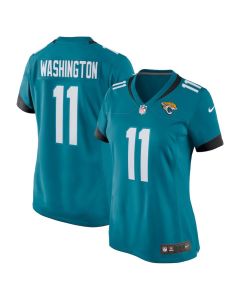 Women's Jacksonville Jaguars #11 Parker Washington Teal Team Game Jersey (Teal)