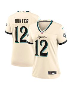 Women's Jacksonville Jaguars #12 Travis Hunter Cream 2026 Rivalries Collection Game Jersey (2026)