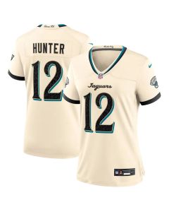 Women's Jacksonville Jaguars #12 Travis Hunter Cream 2026 Rivalries Collection Game Jersey (Style 2)